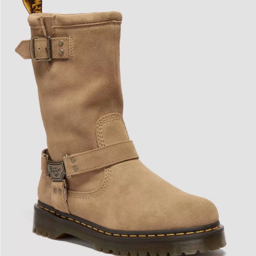 Dr. Martens Anistone Hi Suede Biker Boots